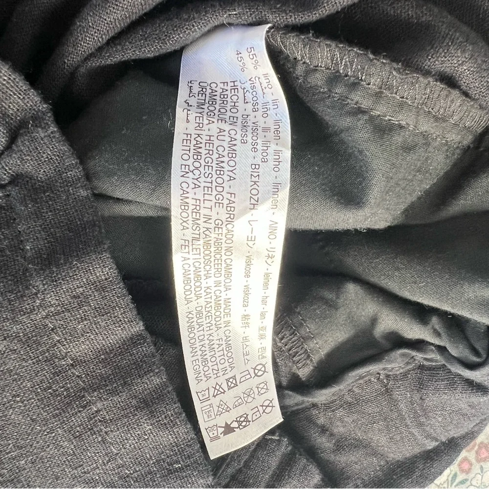 Zara Cargo Linen Blend Pant